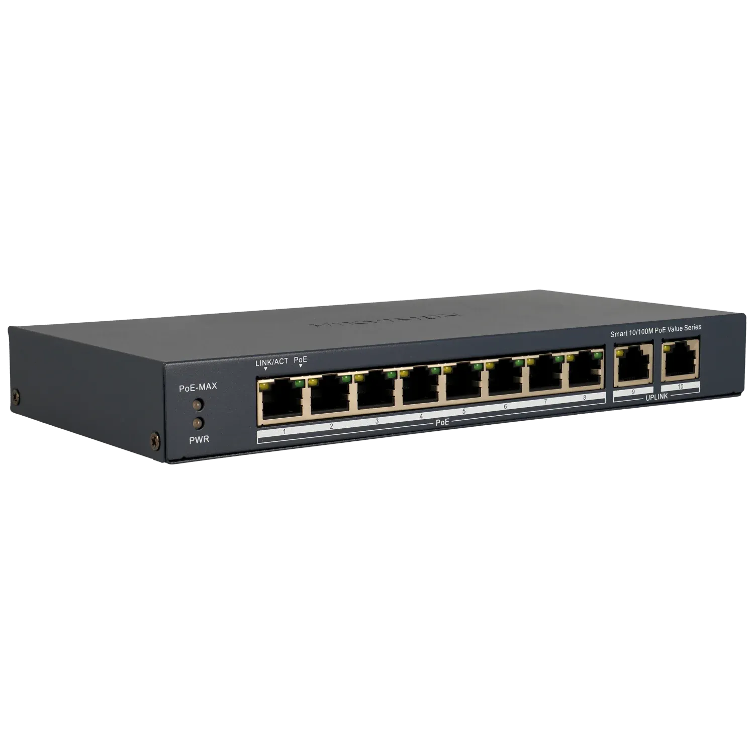 10 port Cloud Switch mit 8 PoE-Ports