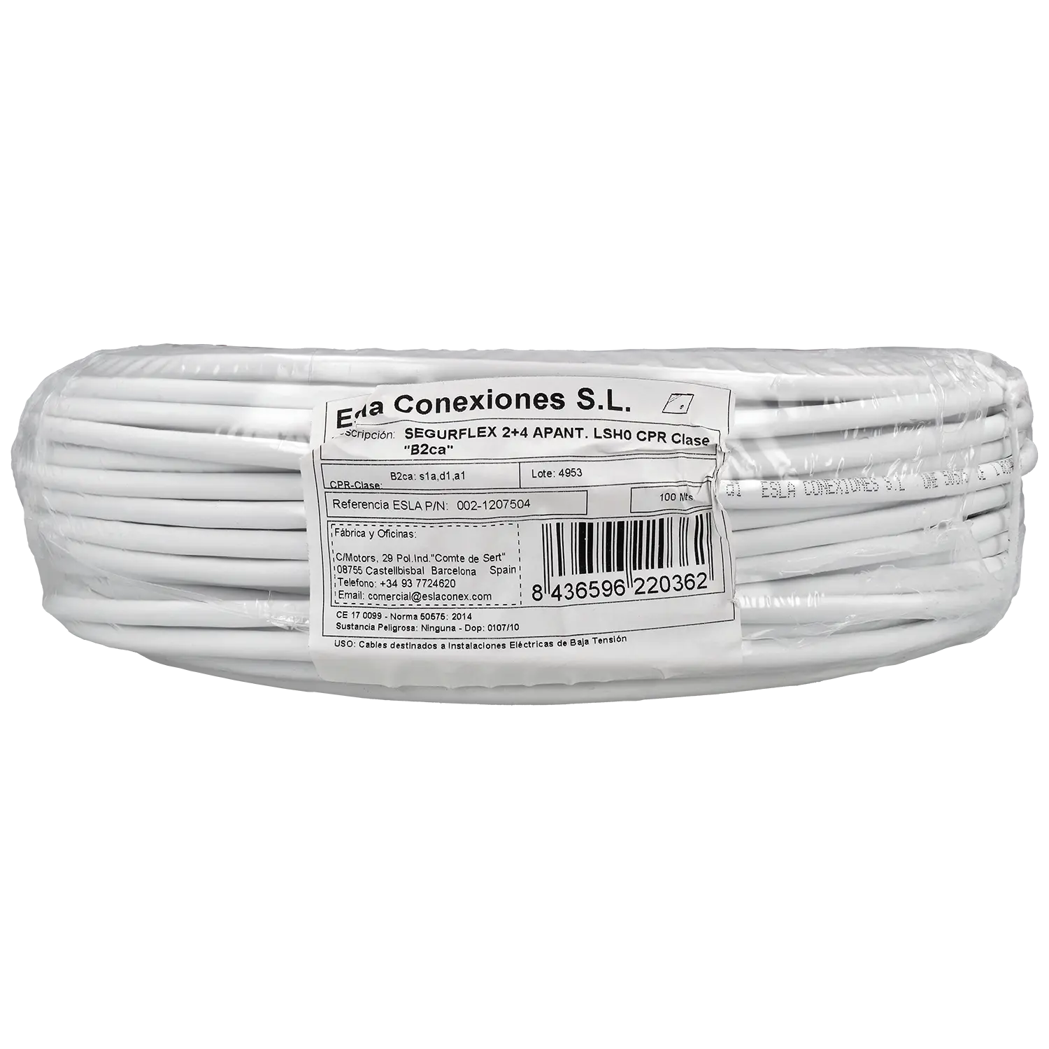 Shielded alarm 4+2 wires cable