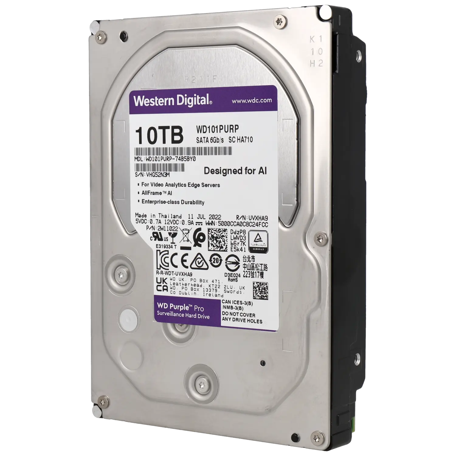 Disco duro purple 10 tb