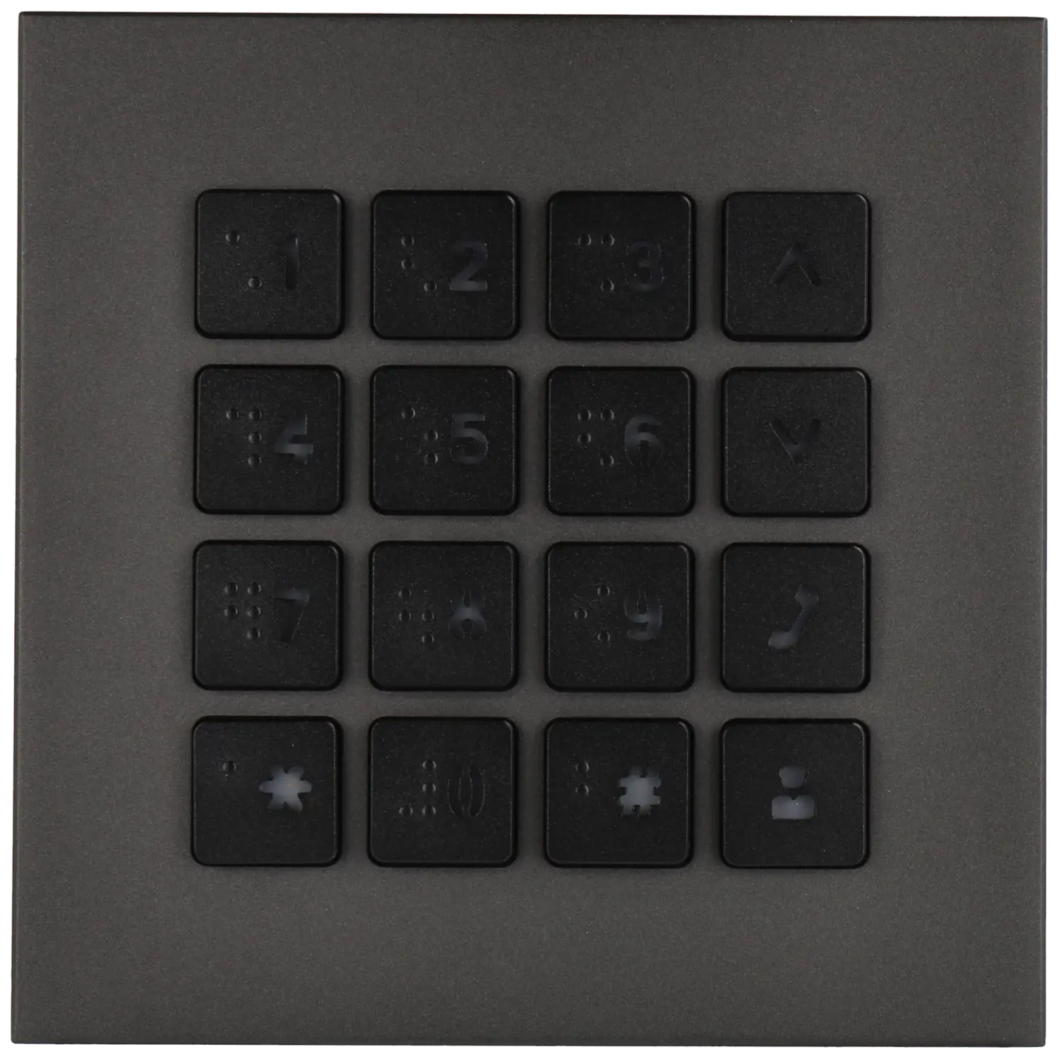 Estación exterior modular para videoportero ip con teclado